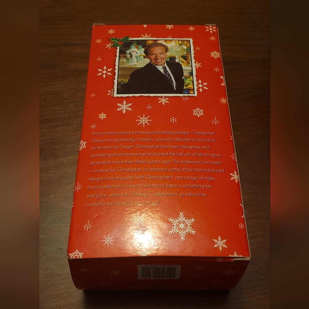 Vintage 2005 Holiday Celebration Christopher Radko Ceramic Candy Cane Ornament - Picture 7 of 8